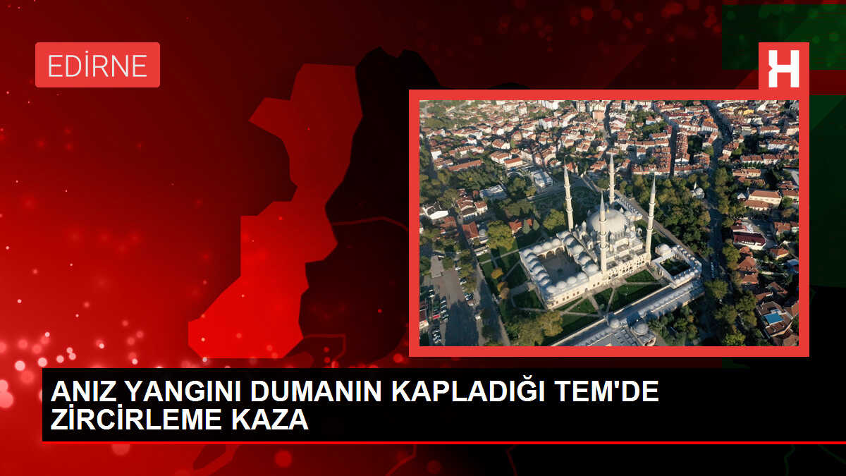 Anız yangını dumanın kapladığı TEM'de zincirleme kaza: 2 ölü, 35 yaralı