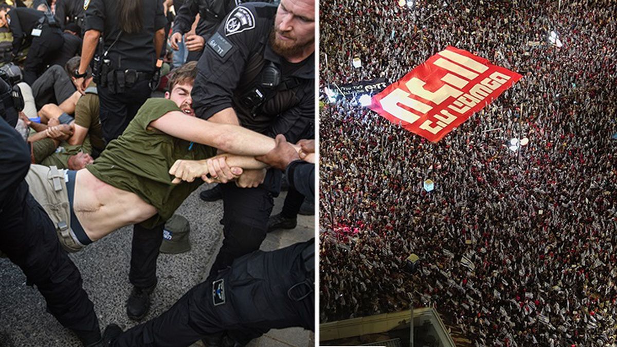 İsrail'de binlerce kişi yargı düzenlemesine karşı protesto gösterisi yaptı