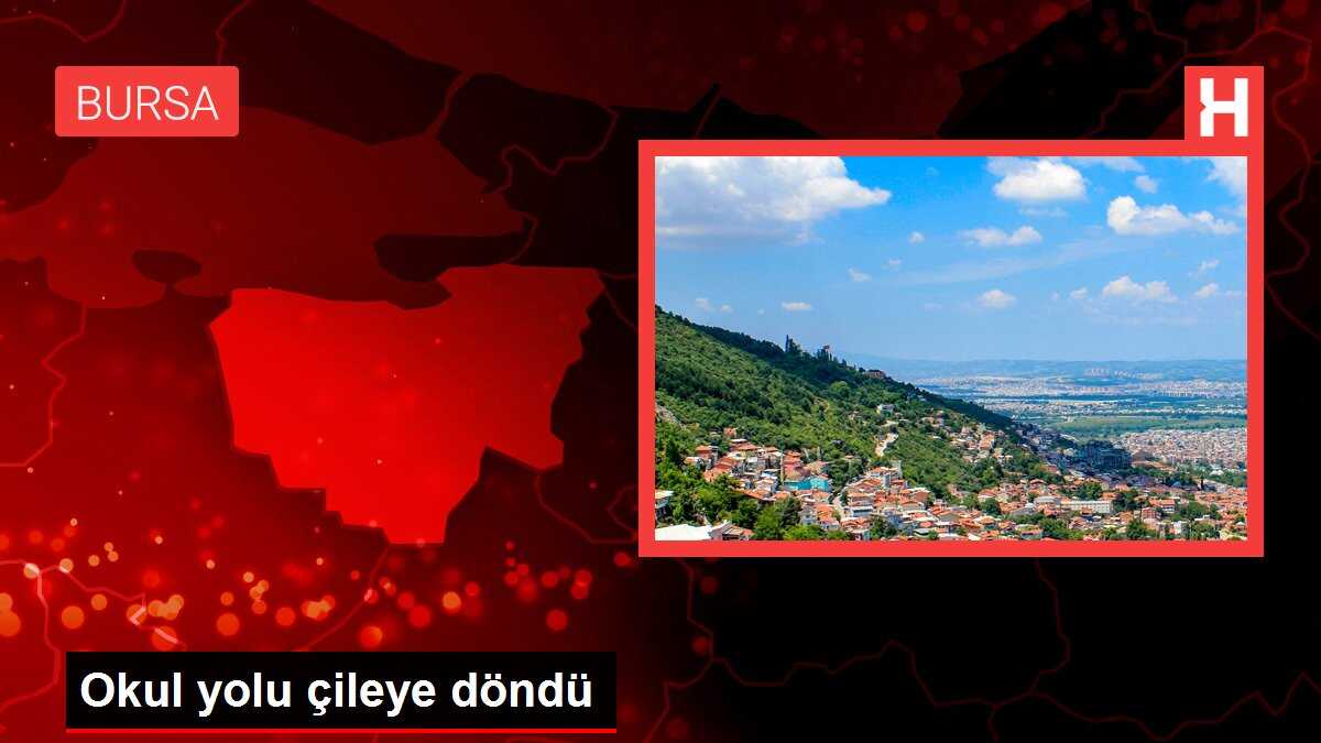 Okul yolu çileye döndü