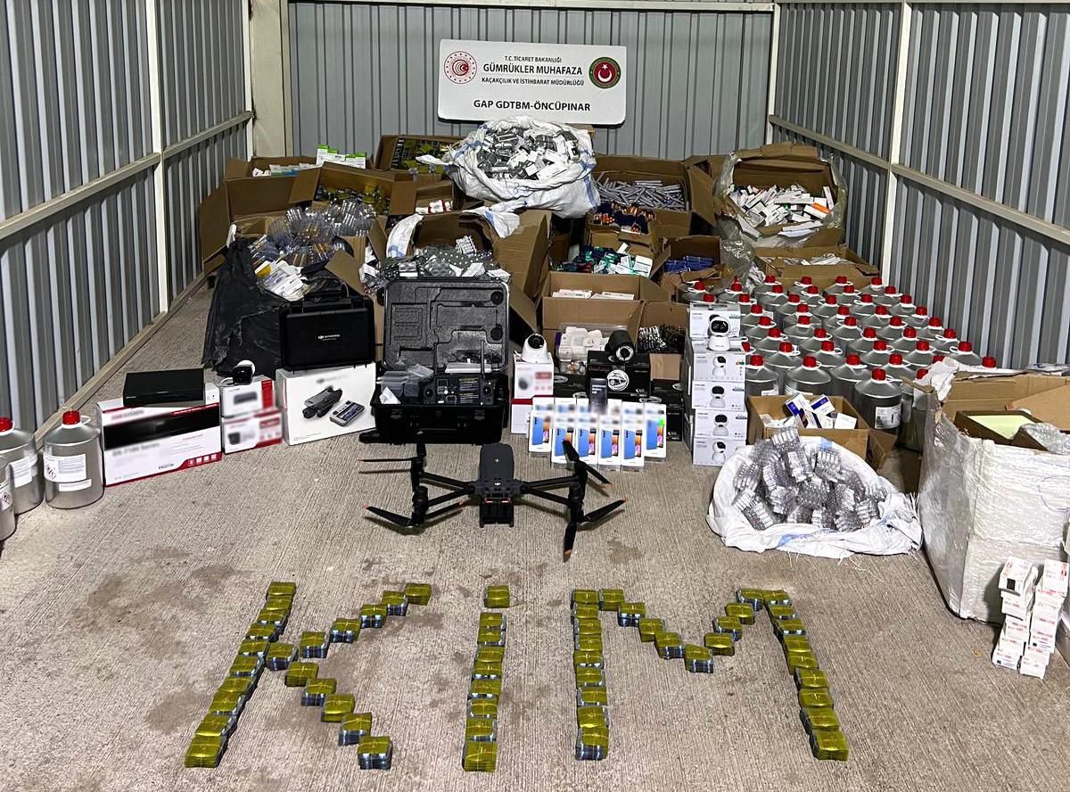 Öncüpınar Gümrük Kapısında 25 Milyon TL Değerinde Kaçak Eşya Ele Geçirildi