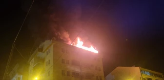Düzce'de 5 Katlı Apartmanda Yangın Çıktı