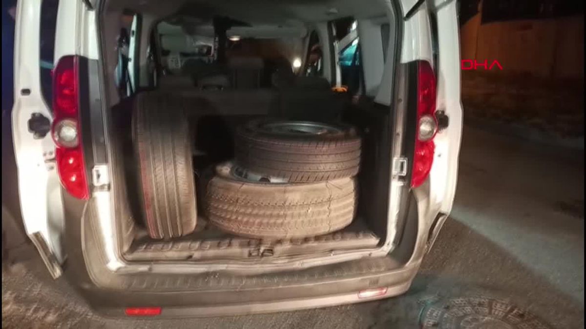 Esneyurt'ta Lastik Hırsızlığı Yapan 3 Şüpheli Polis Takibinde
