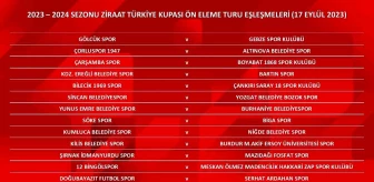 Ziraat Türkiye Kupası Ön Eleme Turu Kura Çekimi Yapıldı