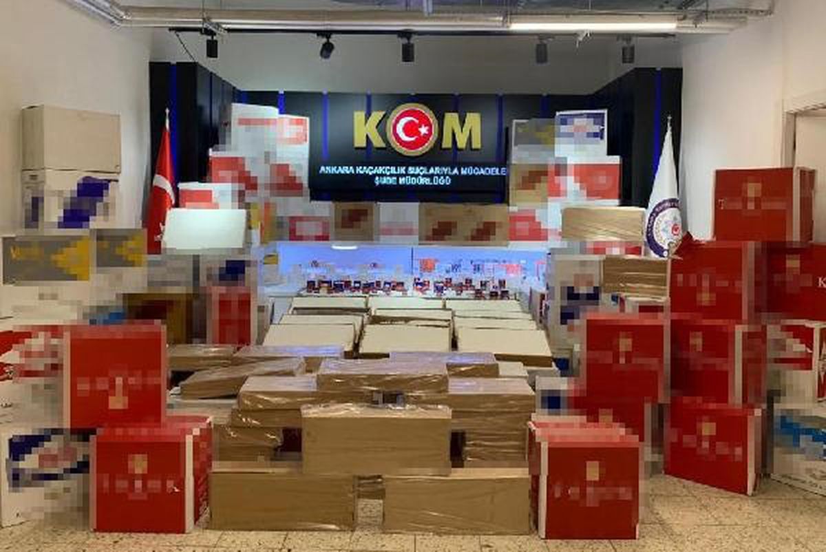 Ankara'da 13 Şüpheli Gözaltına Alındı, 1 Milyon 429 Bin Lira Değerinde Kaçak Ürün Ele Geçirildi