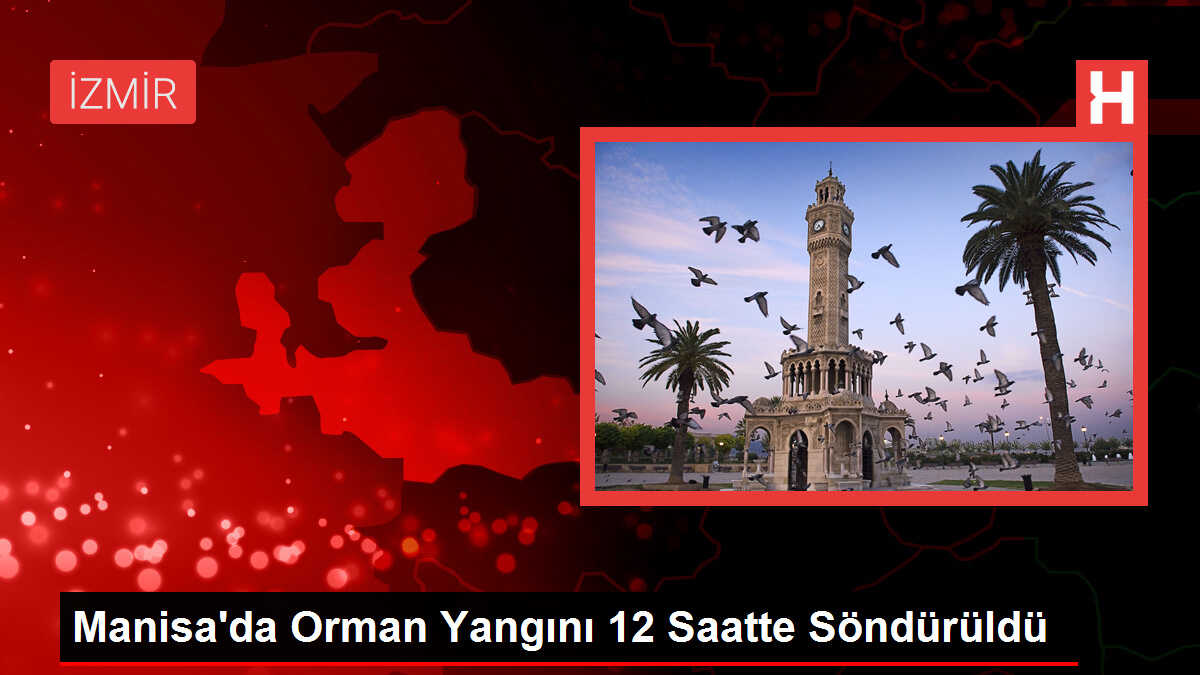 Manisa'da Orman Yangını 12 Saatte Söndürüldü