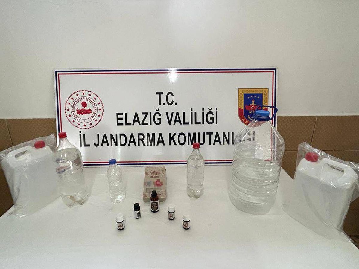 Elazığ'da kaçak içki operasyonu