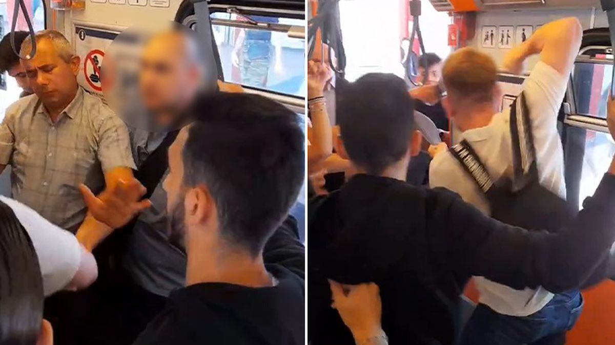 Metroda yolcular, kadınların fotoğrafını çeken şüpheliyi dövdü