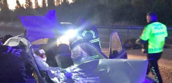 Çorum'da Otomobilin Çarptığı Hayvanlar Telef Oldu, 2 Kişi Yaralandı