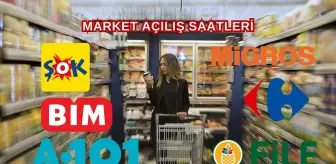 ŞOK market çalışma saatleri! BİM, A101, Migros, File, CarrefourSa kaçta açılıyor?