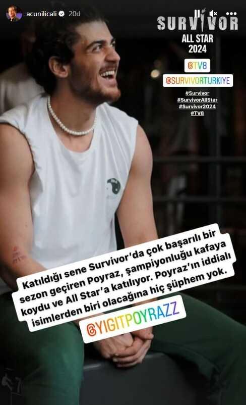 Yiğit Poyraz Survivor All Star 2024 kadrosuna dahil oldu mu? Yiğit Poyraz Survivor'a mı katılıyor? Yiğit Poyraz kimdir, hangi yıllar yarıştı?