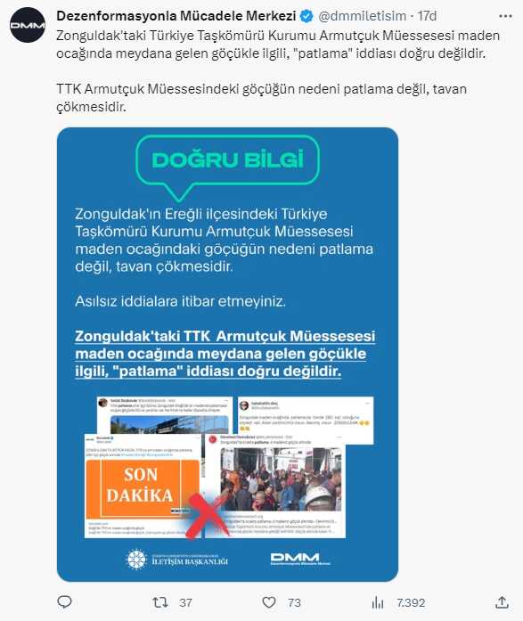 Zonguldak'ta maden ocağında göçük: 1 işçi hayatını kaybetti, 6 kişi yaralı
