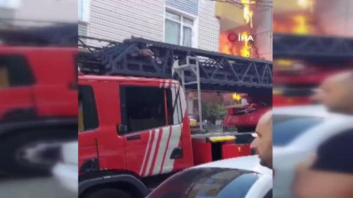 Ataşehir'de restoranda korkutan yangın: Bir kişi dumandan etkilendi