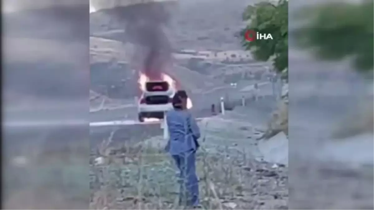 Bakımdan çıkan araç yarım saat sonra alevlere teslim oldu