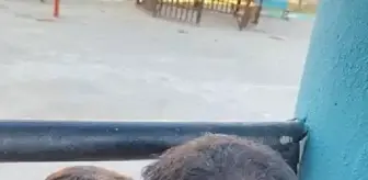 Demir korkuluklara sıkışan çocuk itfaiye tarafından kurtarıldı
