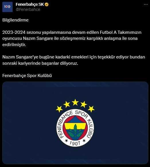 Fenerbahçe'nin yolları ayırdığı Nazım Sangare, Fatih Karagümrük'te