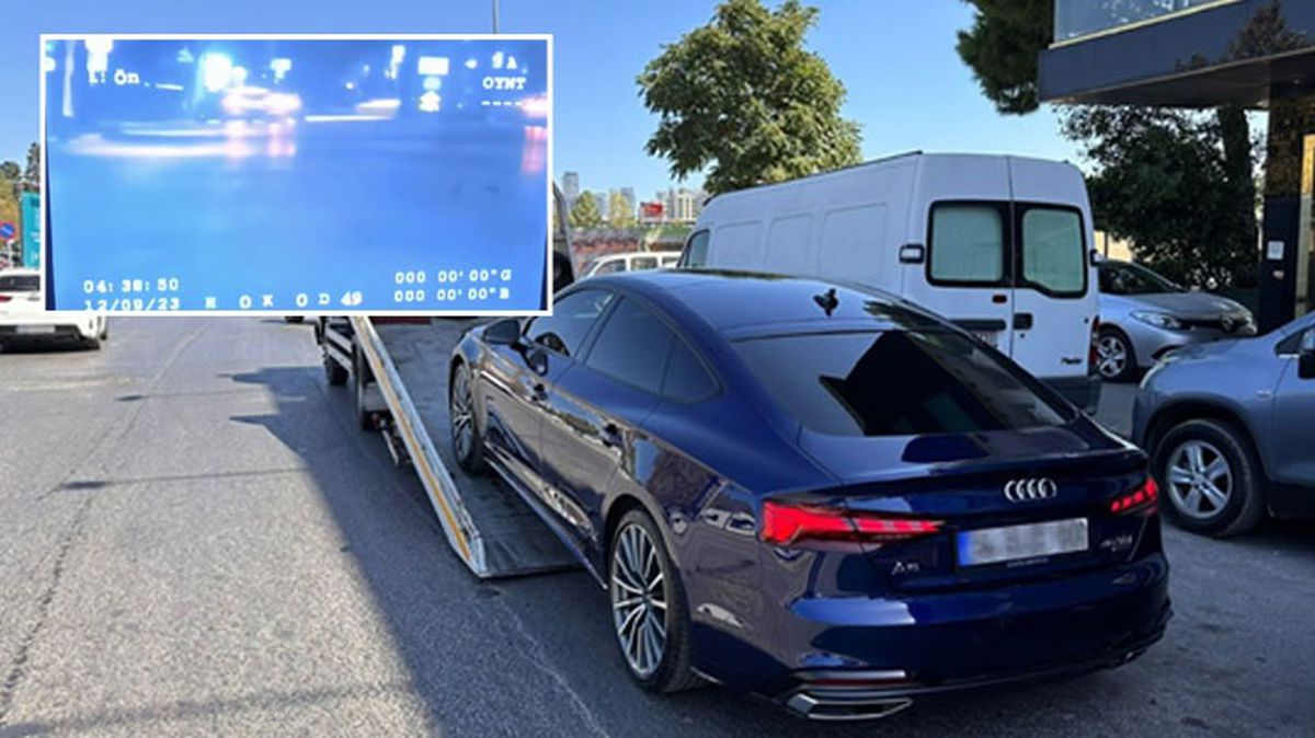 İstanbul'da uygulamadan kaçıp drift yapan sürücüye 30 bin 808 lira ceza kesildi