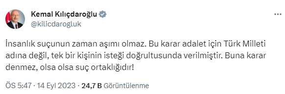 Kılıçdaroğlu'ndan Sivas Katliamı davasının düşürülmesine sert tepki: Buna karar denmez, olsa olsa suç ortaklığıdır