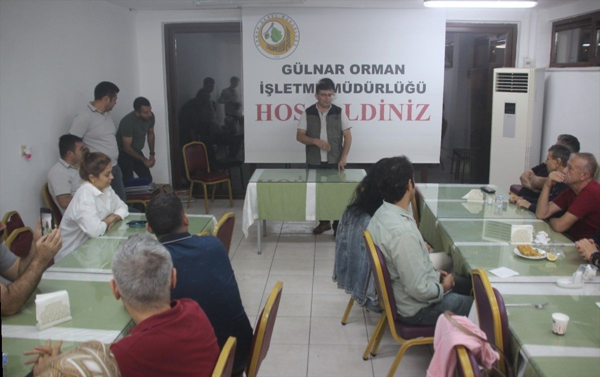 Gülnar Orman İşletme Müdürlüğü'nde veda yemeği düzenlendi