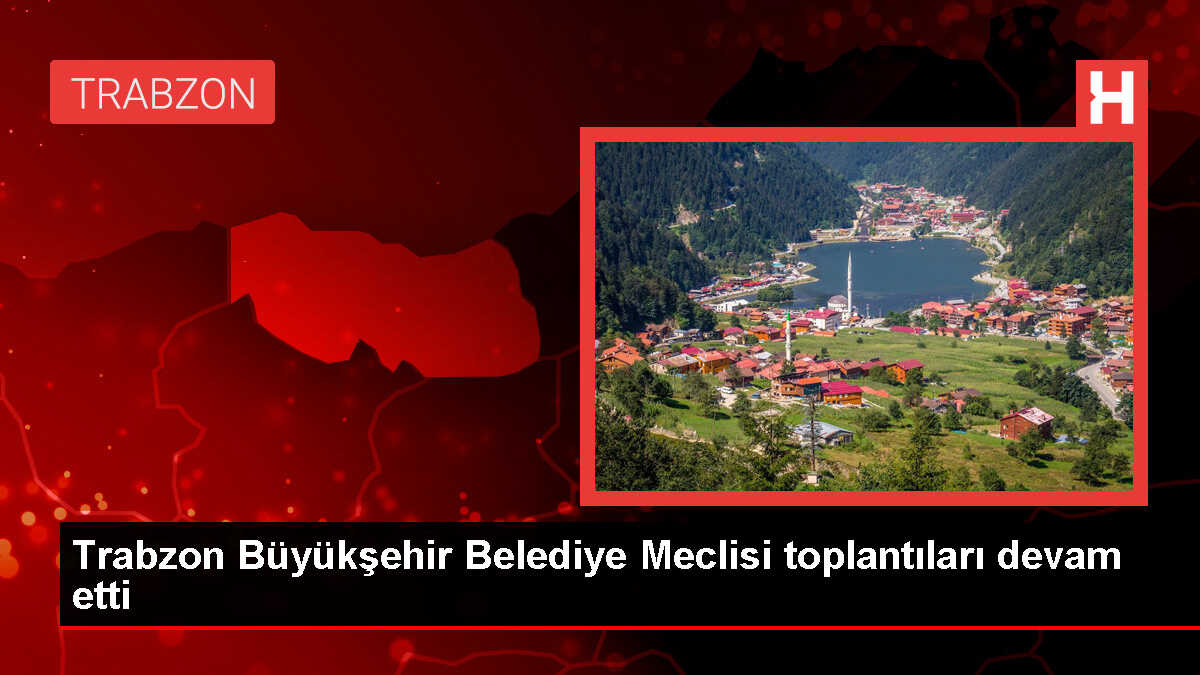 Trabzon Büyükşehir Belediye Meclisi toplantıları devam etti