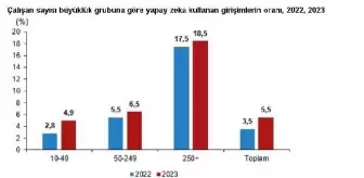 TÜİK: Girişimlerin İnternet Erişim Oranı Yüzde 96