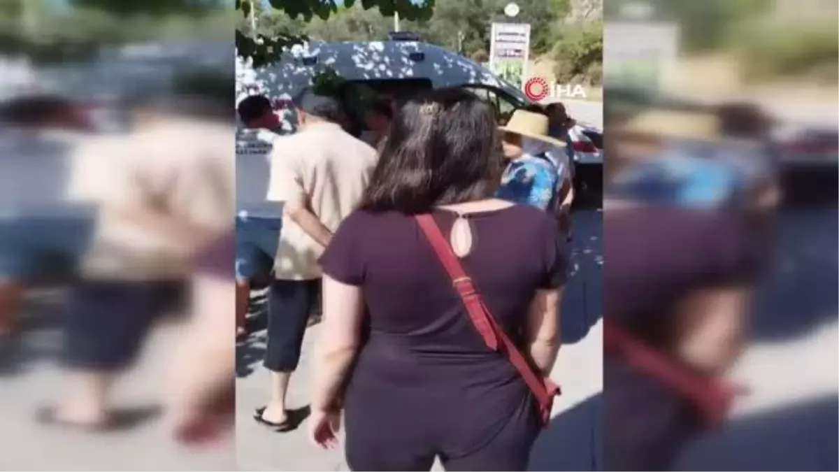 Fethiye Saklıkent Milli Parkı'nda korku dolu anlar