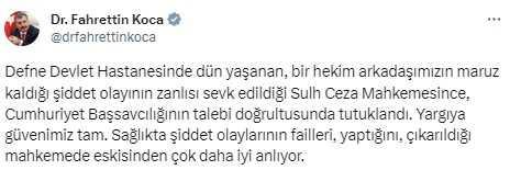 Hamile doktora saldırı: Hatay'da bir kadın doktor fiziki saldırıya uğradı
