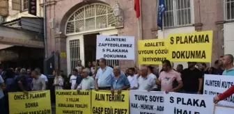 İzmir'de 'S plaka' mağdurları eylem yaptı