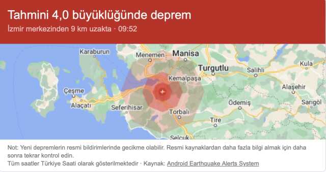 İZMİR DEPREM Mİ OLDU? 15 Eylül 2023 Az Önce İzmir'de deprem oldu mu?