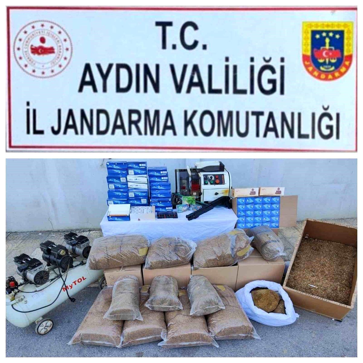 Aydın'da Kaçak Sigara İmalathanesine Baskın: 2 Bin 200 Makaron Ele Geçirildi
