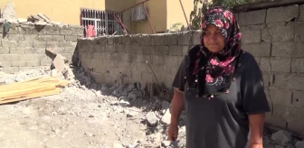Depremde evi yıkılan engelli kadın çaresiz kaldı