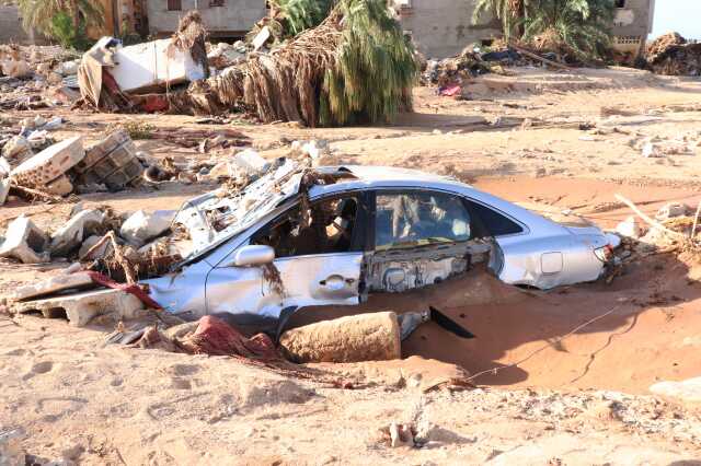 Libya'yı vuran sel felaketinden yeni görüntüler! Azgın sular şehri 25 saniye içinde yutuyor Libya'yı vuran sel felaketinden yeni görüntüler! Azgın sular şehri 25 saniye içinde yutuyor