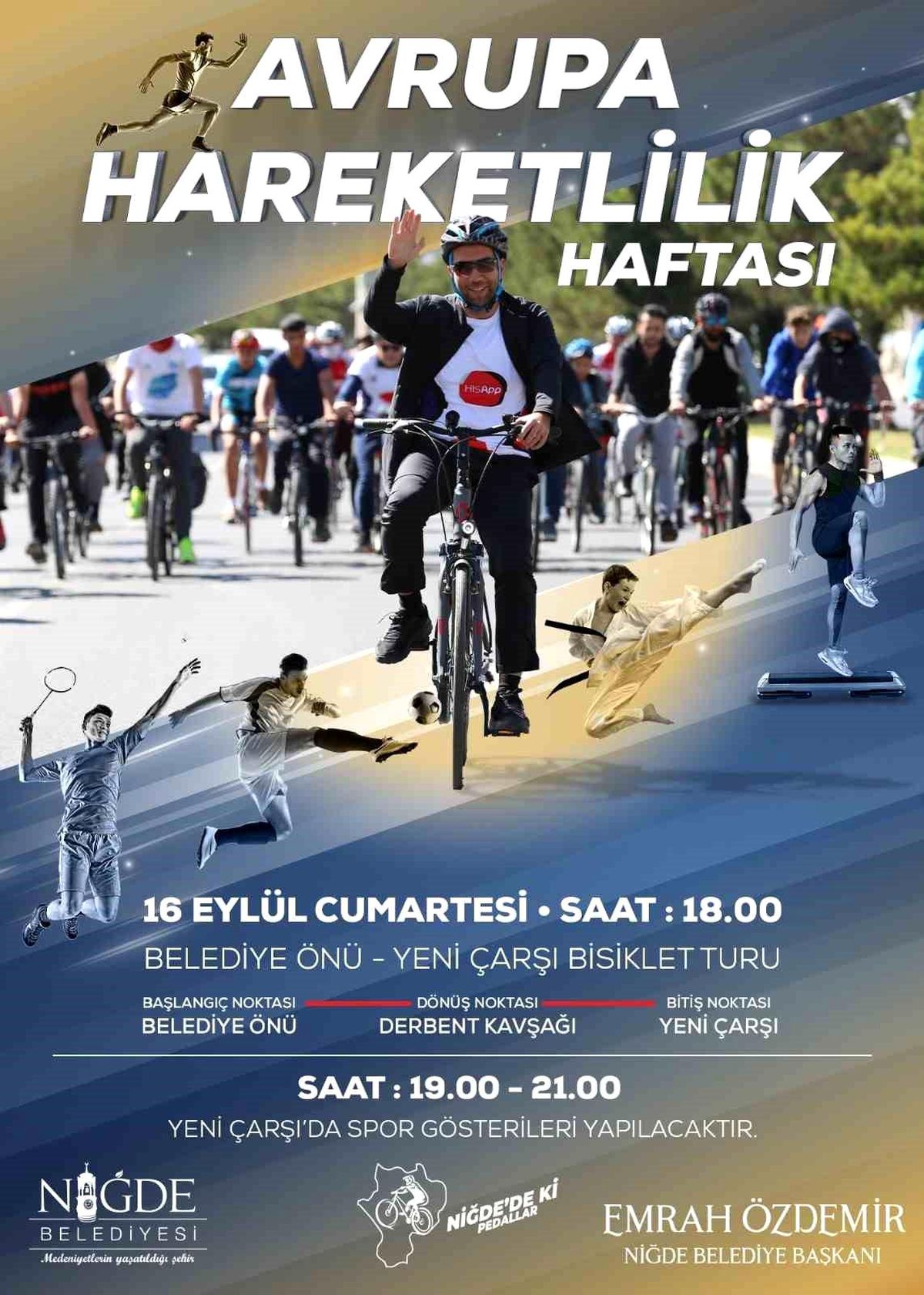 Niğde Belediyesi Avrupa Hareketlilik Haftası etkinlikleri düzenliyor