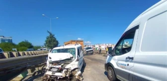 Samsun'da 5 aracın karıştığı zincirleme kaza: 2 yaralı