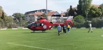 Samsun'da Kalp Krizi Geçiren Hasta Ambulans Helikopterle Sevk Edildi