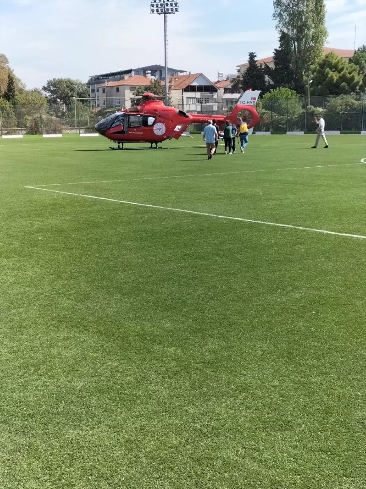 Samsun'da Kalp Krizi Geçiren Hasta Ambulans Helikopterle Sevk Edildi