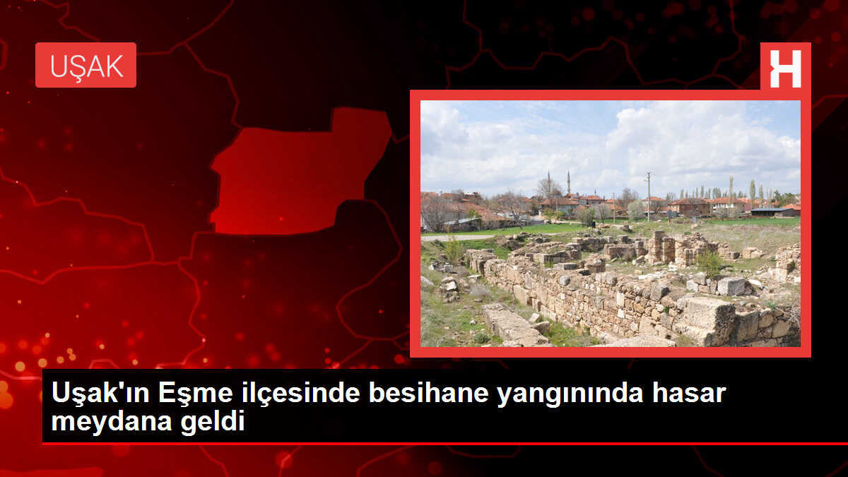 Uşak'ın Eşme ilçesinde besihane yangınında hasar meydana geldi
