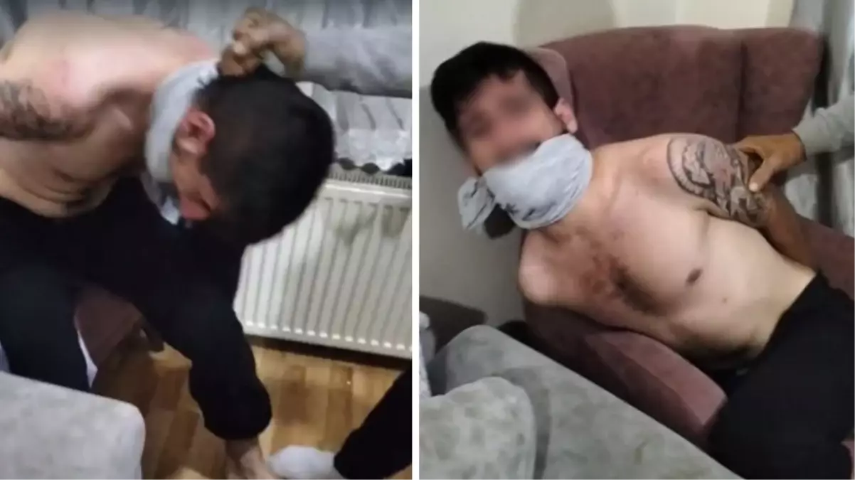 Kaçırdıkları kişinin ağzını tişörtle kapatıp işkence ettiler! O anların görüntüleri kan dondurdu