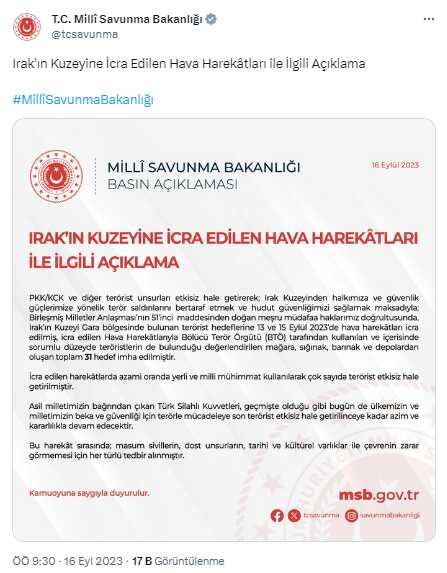 Mehmetçik'ten Kuzey Irak'ta teröristlere ağır darbe! Çok sayıda hedef ve terörist etkisiz hale getirildi