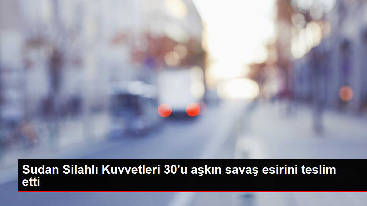 Sudan Silahlı Kuvvetleri 30'u aşkın savaş esirini teslim etti
