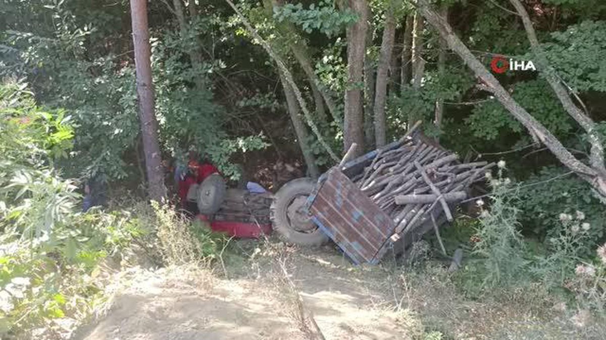 Bolu'da Odun Yüklü Traktör Uçuruma Uçtu: Sürücü Ağır Yaralandı