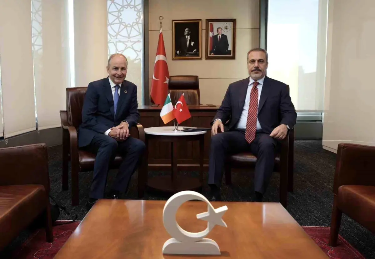 Dışişleri Bakanı Hakan Fidan, ABD'de İrlanda Başbakan Yardımcısı, Dışişleri ve Savunma Bakanı Michel Martin'le görüştü
