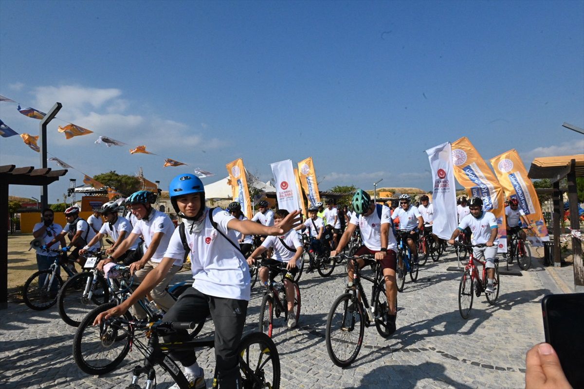 Çanakkale'de Troya Kültür Yolu Festivali'nde Bisiklet Etkinliği