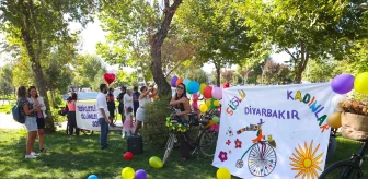 Diyarbakır'da Süslü Kadınlar Bisiklet Turu düzenlendi