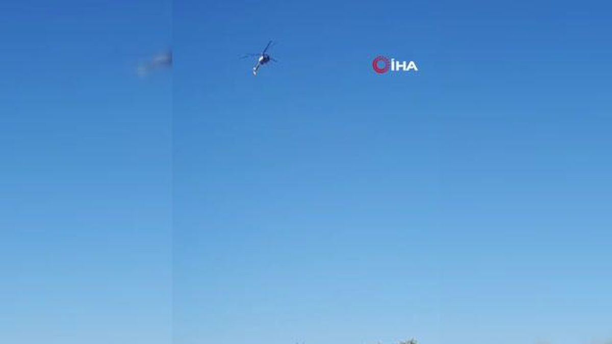 Düşen helikopterin enkazının kaldırılması için kaza kırım ekibi bekleniyor