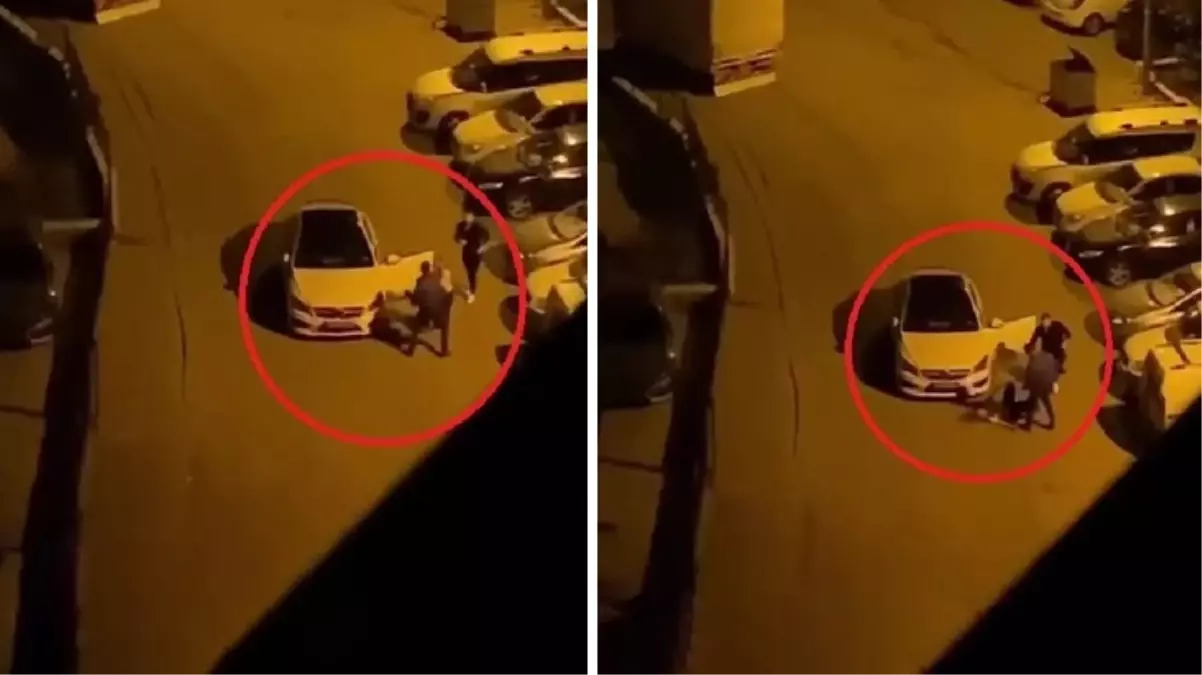 'Beni aldattı' dediği eşini sokak ortasında döverek bayılttı! O anlar kamerada