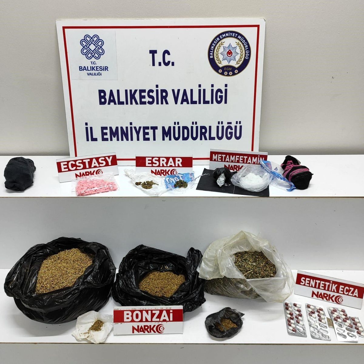 Edremit'te Uyuşturucu Operasyonunda Çok Miktarda Madde Ele Geçirildi