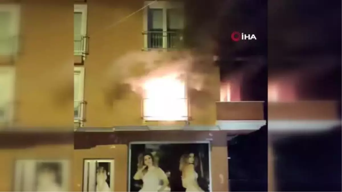 Çerkezköy'de 5 Katlı Binada Yangın Çıktı