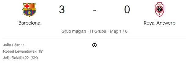 Barcelona Antwerp maçı kaç kaç, bitti mi? MAÇ SKORU! Barcelona Antwerp maçı kaç kaç, canlı maç skoru! Canlı maç anlatımı!
