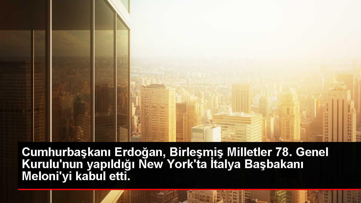 Cumhurbaşkanı Erdoğan, Birleşmiş Milletler 78. Genel Kurulu'nun yapıldığı New York'ta İsrail Başbakanı Netanyahu'yu kabul etti.