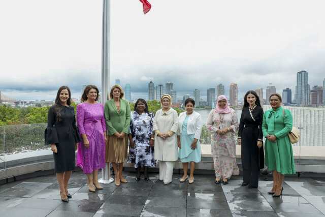 Emine Erdoğan, başkanlığını yaptığı BM Sıfır Atık Danışma Kurulu üyeleriyle bir araya geldi